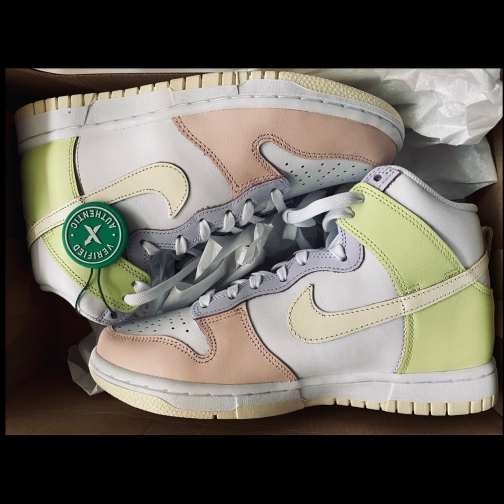 NIKE Dunk Lemon Twist high top sneakers